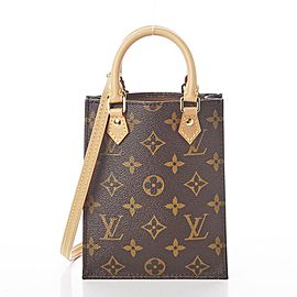 Louis Vuitton Mini Monogram Nano Petit Sac Plat with Strap Mini Bandouliere 861610