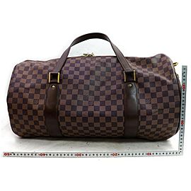 Louis Vuitton Sac Rare Limited Golf Cup Damier Ebene Polochon Bandouliere 871808 Brown Coated Canvas Weekend/Travel Bag