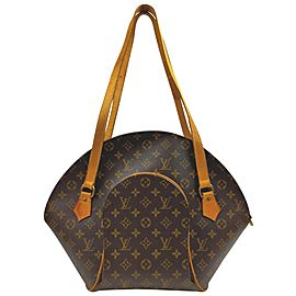 Louis Vuitton Monogram Ellipse Sac Shopping GM Zip Tote Shell Bowler 862343