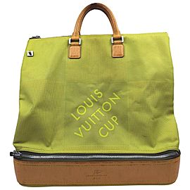 Louis Vuitton Lime Green Geant Sac Sport Duffle Luggage Bag