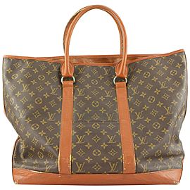 Louis Vuitton XL Monogram Sac Weekend GM Zip Tote Bag 229lvs211