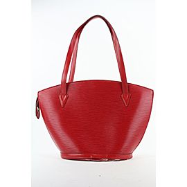 Louis Vuitton Red Epi Saint Jacques Tote GM Zip Shoulder Bag 1LV831