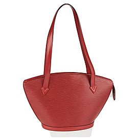 Louis Vuitton Saint Jacques Red Epi Leather Zipper Tote 2la422