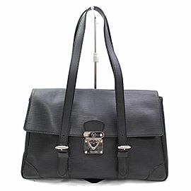 Louis Vuitton Segur Mm 867540 Black Epi Leather Satchel