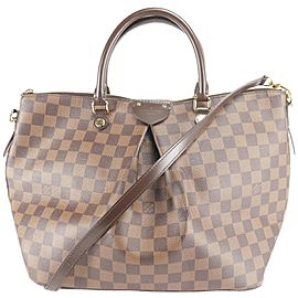 Louis Vuitton Siena Damier Ebene Gm with Strap 2way 14lk1206 Brown Coated Canvas Shoulder Bag