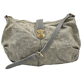 Louis Vuitton Grey Monogram Denim Slightly Shoulder Bag