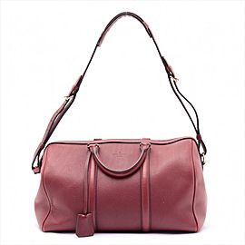 Louis Vuitton Dark Red Jasper Calf Leather Sofia Coppola SC Bag GM Speedy 861632