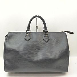 Louis Vuitton Black Epi Leather Speedy 35 Boston GM Bag 862239