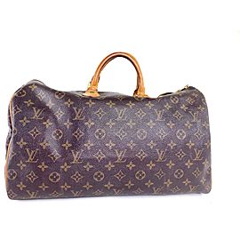 Louis Vuitton Speedy 40 Monogram La6518 Brown Coated Canvas Weekend/Travel Bag