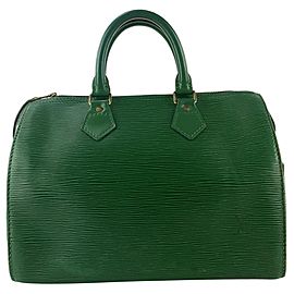 Louis Vuitton Borneo Green Epi Leather Speedy 25 Boston PM 861330