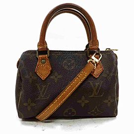 Louis Vuitton HL Monogram Mini Speedy with Strap Bandouliere Nano 860462