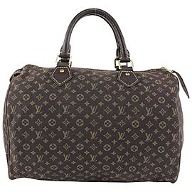 Louis Vuitton Mini Lin Brown Monogram Idylle Speedy 30 Bag 1130lv18