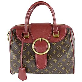 Louis Vuitton Speedy Limited Edition Bordeaux Monogram Golden Arrow 12lz0129 Brown Coated Canvas Satchel