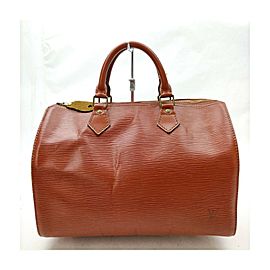 Louis Vuitton Brown Epi Leather Speedy 30 Boston Bag 863226