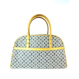 Louis Vuitton Monogram Mini Lin Marie Speedy Grey x Navy Marie 3L910