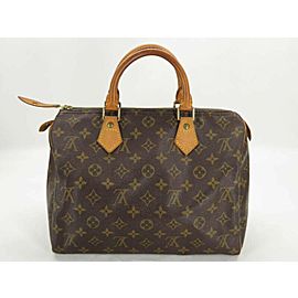 Louis Vuitton Speedy Monogram 30 871810 Brown Coated Canvas Satchel