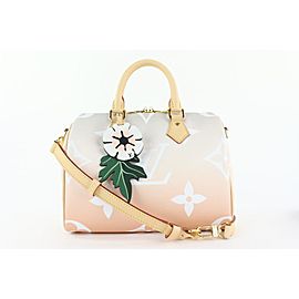 Louis Vuitton Peach Mist Monogram By the Pool Speedy Bandouliere 25 Bag 913lvs414