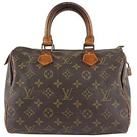 Louis Vuitton Small Monogram Speedy 25 Boston PM Bag 921lv60