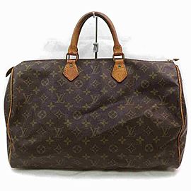 Louis Vuitton Speedy XL Monogram 40 Large Gm Boston Doctors 872918 Brown Coated Canvas Satchel