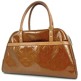 Louis Vuitton Bronze Copper Monogram Vernis Tompkins Boston 872756