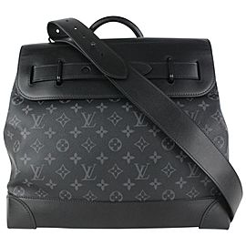 Louis Vuitton Black Monogram Eclipse Steamer PM 93lv8