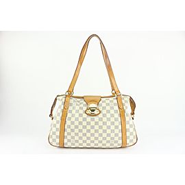 Louis Vuitton Damier Azur Stresa PM Bowler Bag 115lv16