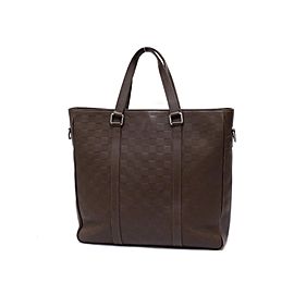 Louis Vuitton Tadao 237869 Brown Damier Infini Leather Tote