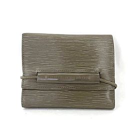 Louis Vuitton Taupe Pepper Port Monet Elastic 226604 Wallet