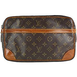 Louis Vuitton Monogram Compiegne Toiletry Pouch Cosmetic Trousse Clutch 11LVS129