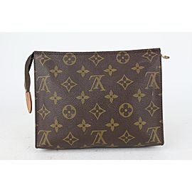 Louis Vuitton Monogram Toiletry Pouch 19 Cosmetic Case Poche Toilette 823lv18