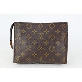 Louis Vuitton Monogram Toiletry Pouch 19 Poche Toilette Make Up Case 823lv27