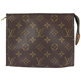 Louis Vuitton Monogram Toiletry Pouch 19 Poche Toilette Make Up Pouch Bag 1lvs720