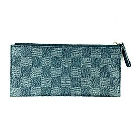 Louis Vuitton Toiletry Pouch Pochette Damier Pouch Case 4la512 Graphite Coated Canvas Clutch