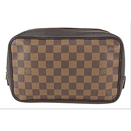 Louis Vuitton Damier Ebene Trousse Toilette Toiletry Pouch Dopp Case 108lv1