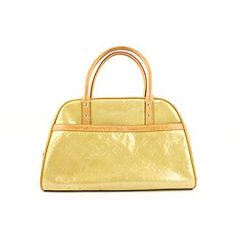 Louis Vuitton Yellow Monogram Vernis Tompkins Square Speedy Boston Bag 862825