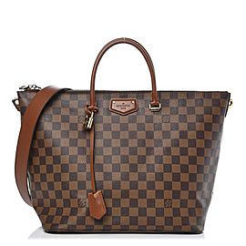 Louis Vuitton Damier Ebene Belmont 2way Zip Tote Bag with Strap 101lv5