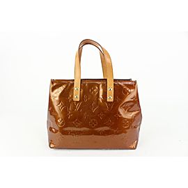 Louis Vuitton Small Bronze Monogram Vernis Copper Reade PM Tote Bag 914lv33