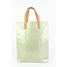 Louis Vuitton Green Monogram Vernis Reade MM Tote Bag 93lv98