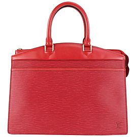 Louis Vuitton Red Epi Leather Riviera Vanity Tote Bag 915lv72