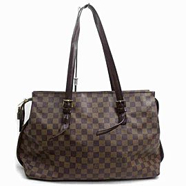 Louis Vuitton Damier Ebene Chelsea Zip Tote Bag 858023