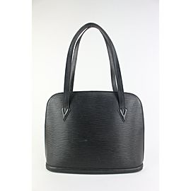 Louis Vuitton Black Epi Leather Lussac Zip Tote Bag 106lv5