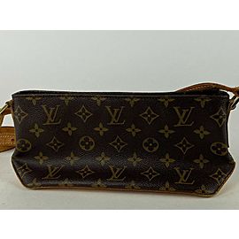 Louis Vuitton Trotteur Monogram 4la55 Brown Coated Canvas Cross Body Bag