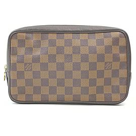 Louis Vuitton Damier Ebene Trousse Toieltte Bag Toiletry Pouch 863064