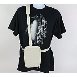 Louis Vuitton (Ultra Rare) Runway Ss19 Virgil Abloh Utility Side 4lz1023 White Leather Cross Body Bag