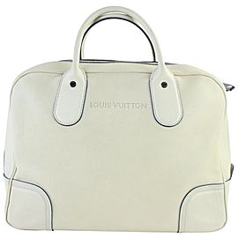 Louis Vuitton (Ultra Rare) Runway Tote 06lz0710 Ivory Leather Satchel