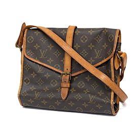 Louis Vuitton (Ultra Rare) Secret Flap Secretary Flap No 205 237756 Brown Monogram Canvas Cross Body Bag