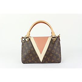 Louis Vuitton Peach x Cream Monogram V Tote BB Crossbody 914lv41