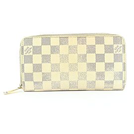 Louis Vuitton Damier Azur Long Zippy Wallet 267lvs216