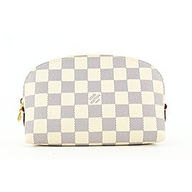 Louis Vuitton Damier Azur Comsetic Pouch Demi Ronde 398lvs527