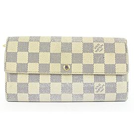 Louis Vuitton Damier Azur Long Sarah Wallet 0LV1116